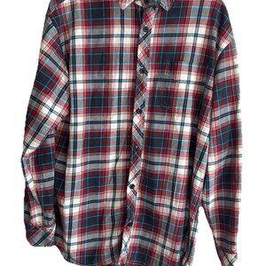 UnionBay plaid button Downshirt XL men red Palm Vintage Outdoor Preppy Gorpcore